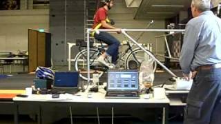 TU Delft Bicycle Treadmill Experiment [upl. by Anaahs]