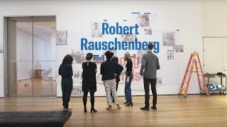 Rauschenberg Among Friends – Final preparations before the show opens  AT THE MUSEUM [upl. by Egidius]