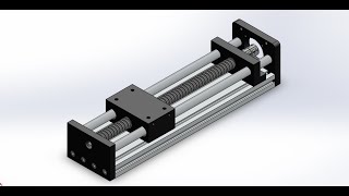 SolidWorks Assembly Example  Ball Screw Sliding Table [upl. by Chouest714]