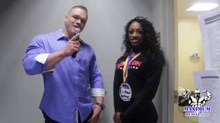 IFBB Pro Dallas McCarver interviews IFBB Pro Shanique Grant [upl. by Leunas]