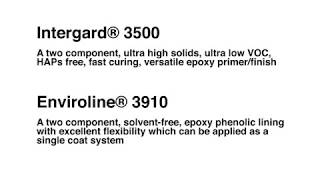 Intergard 3500 and Enviroline 3910 from AkzoNobel [upl. by Eirolam]