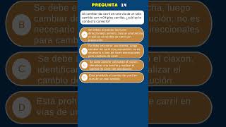 Simulacro Examen de reglas MTC Pregunta 14 [upl. by Hwu823]