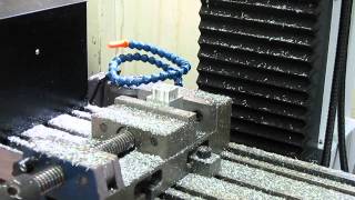 test of Wabeco F1410LF mill converted to CNC [upl. by Joris]