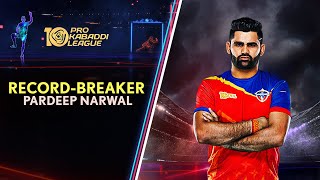 The RecordBreaker Pardeep Narwals Top 20 Raids  PKL 10 [upl. by Grethel356]