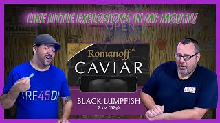 Romanoff Caviar Black Lumpfish  Food Review  Mikes In The Can food foodreview funny [upl. by Yona]