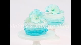 Spring Fondant Frill Cake with Sugar Pansy Spray [upl. by Laet]