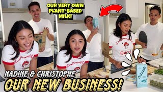 NADINE LUSTRE amp CHRISTOPHE BARIOU NEW BUSINESS REVEAL 😍 DEHUSK PLANTBASED MILK CONGRATULATIONS [upl. by Torin]