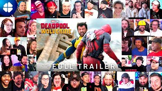 Deadpool amp Wolverine  Trailer 42 People React MEGA Reaction Mashup 🔥🔥 [upl. by Dalohcin]