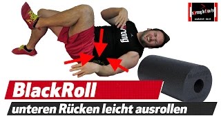 BLACKROLL Rückenschmerzen  Anfänger  Übung  schmerzfrei rollen [upl. by Nonnac456]