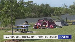 Campers arriving to Labonte Park for Easter weekend [upl. by Arual]