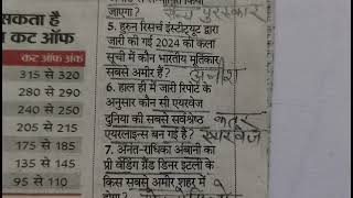 Current Affairs 30 May 2024 Dainik Bhaskar News Paper [upl. by Lavine]