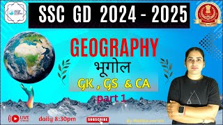 SSC GD 2024 SSC GD 2024 25 SSC GD  GKGS Current affairs Geography class1 Rishika saini maam [upl. by Now]