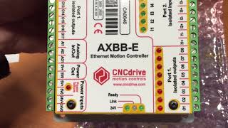 AXBBE Ethernet UCCNC Motion Control from CNCDrive arrived [upl. by Nomaj215]