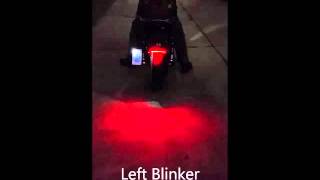 DK Custom Stealth LED RunBrakeTurn Lights for HarleyDavidson PnP [upl. by Korman]