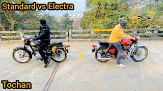 Bullet Standard 350 vs Electra 350 Tochan Test  Tug Of wars [upl. by Ecinnej66]