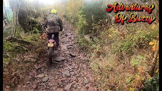 2 Green Laners drag each others bikes around Monmouthshire [upl. by Nahk]