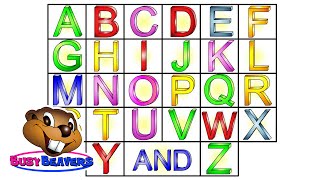 “The Alphabet Song” Level 1 English Lesson 04 CLIP – Sing Busy Beavers ABC Song Baby Learning [upl. by Annaor]