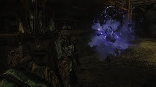 Ralis vs SeranaTeldryn amp Storm Atronach Legendary Difficulty  Skyrim [upl. by Odranoel685]