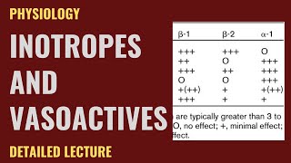 Inotropes and Vasoactives  Emergency Medicine  Detailed lecture [upl. by Steere]