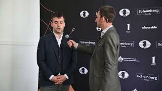 Ian Nepomniachtchi interview after his round 6 draw 2024 Candidates [upl. by Chuah]