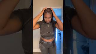 Smart way to do braids look😍shorts linktohair wigs hair [upl. by Najib]