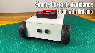 How to make a simple Obstacle avoiding robot without a servo motor srituhobby arduinoproject diy [upl. by Elatnahc]