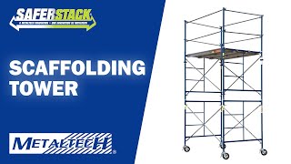 METALTECH SAFERSTACK  5 x 7 x 10 Exterior Scaffolding Tower [upl. by Eizzo601]