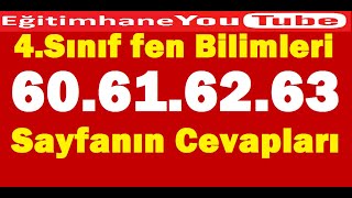 4sınıf fen bilimleri kitabı sayfa 60 61 62 63 cevapları [upl. by Donata]