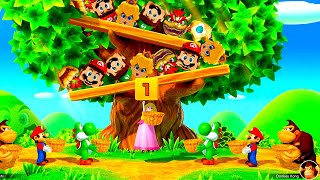 Can Peach Win All Minigames Mario vs Yoshi vs DK Challenge [upl. by Aggappora395]