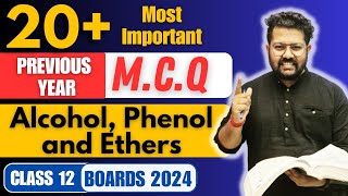 Class 12 Chemistry  20 Important MCQ of Alcohol Phenol and Ethers for Boards  Class 12 Boards [upl. by Ricketts]