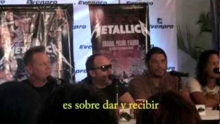 Rueda de Prensa de Metallica en Caracas [upl. by Aimee462]