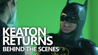 The Flash Michael Keatons Batman Returns  Best Of Behind The Scenes  Making Of The New Batsuit [upl. by Nrehtac]