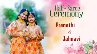 Pranathi And Jahnavi HalfSaree Ceremony [upl. by Iretak]