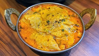 राजस्थानी पापड़ की सब्जी  Rajasthani style papad ki sabji  Papad Curry  No Onion No Garlic sabji [upl. by Inalawi]