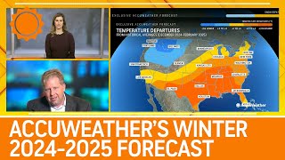 NEW AccuWeathers 20242025 US Winter Forecast [upl. by Aihsoem]