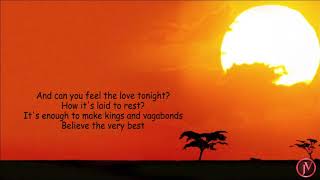 Pentatonix  Can You Feel the Love Tonight LYRICS [upl. by Mundford805]