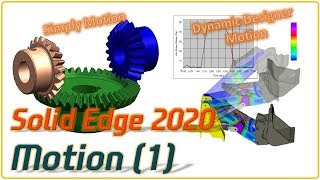 Solid Edge Motion 기구학 해석 동역학 해석 [upl. by Tsenre]