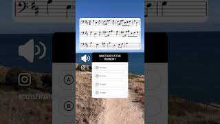 ‼️ Music theory quiz name the key of this fragment musicianship musictheory musictheorylessons [upl. by Renie]