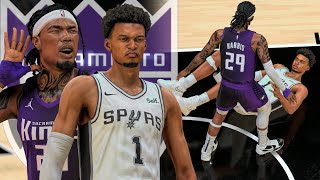 NBA 2K24 MyCAREER  DUNKED ON WEMBANYAMA TWICE BROKE THE ASSIST RECORD [upl. by Ailedua427]