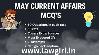 Most Expected Current Affairs MCQ Practice Tests May 2024The Hindu Current Affairs Questions [upl. by Wichman]