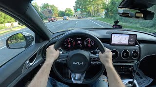 2022 Kia Stinger GT1 AWD  POV Test Drive  060 [upl. by Rue234]