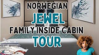 Norwegian Jewel Family Inside Cabin Tour [upl. by Llednor155]