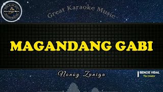 Magandang Gabi KARAOKE Nonoy Zuniga [upl. by Faunia]