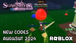 Roblox Slime Slaying Simulator New Codes August 2024 [upl. by Orvie121]