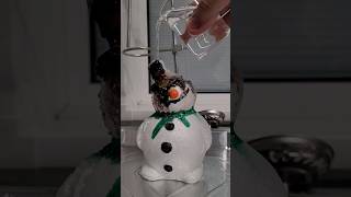 Acetone melting Frosty the Polystyrene Snowman science experiment shorts stemwithmrn amazing [upl. by Tterab]