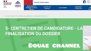 Campus France 2023  Après le Paiement et soumission de dossier  Entretien [upl. by Sedlik]