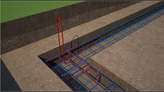 Les fondations en 3D dune maison individuelle  Je construis ma maison avec [upl. by Inhoj]