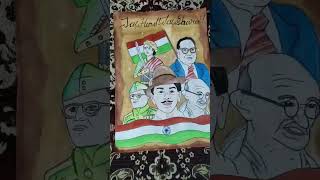 Freedom fighters drawing and color simpledrawingart subscribe jin like shortvideo [upl. by Stanfill]