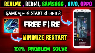 How To Solve Free Fire Background Restart Problem  Minimize Restart Problem In Free Fire [upl. by Nuahsad]