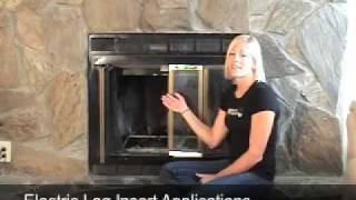 Installing Electric Logs in an Existing Fireplace Opening [upl. by Niamor]